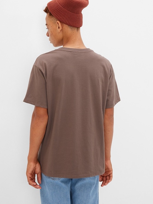 2 of 8 showing, with the color jimi hendrix brown of product Teen &#124 Band Graphic T-Shirt