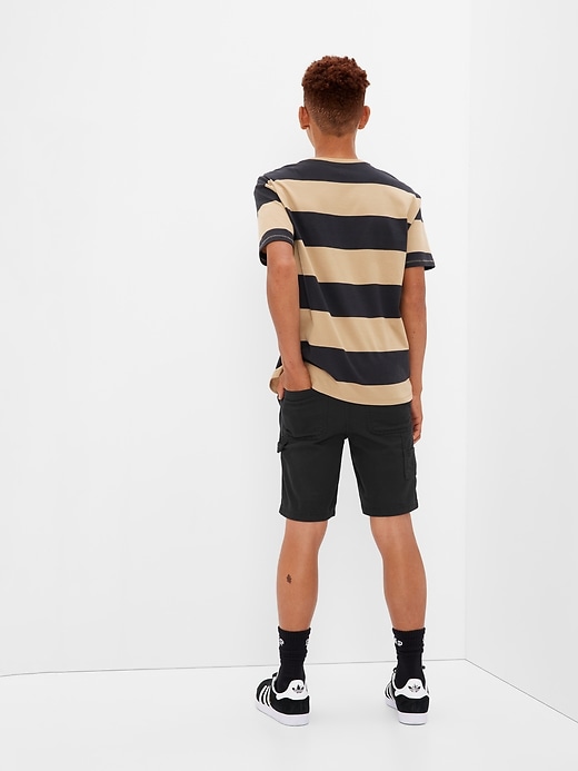2 of 8 showing, with the color black of product Teen Utility Shorts
