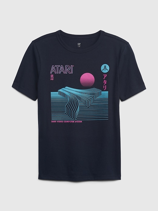 1 of 8 showing, with the color navy of product GapKids &#124 Atari Graphic T-Shirt