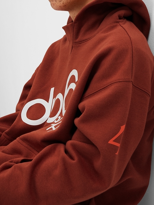 2 of 8 showing, with the color chimney of product Gap × Stranger Things Teen Upside Down Gap Logo Hoodie
