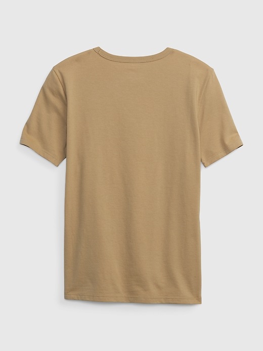 2 of 8 showing, with the color khaki of product GapKids &#124 Garfield Graphic T-Shirt