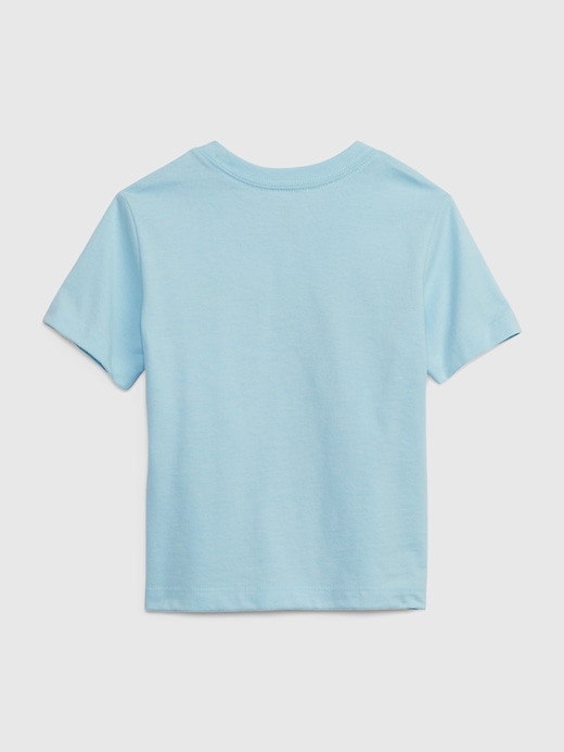 2 of 8 showing, with the color docksider blue of product babyGap &#124 Mega Man Graphic T-Shirt
