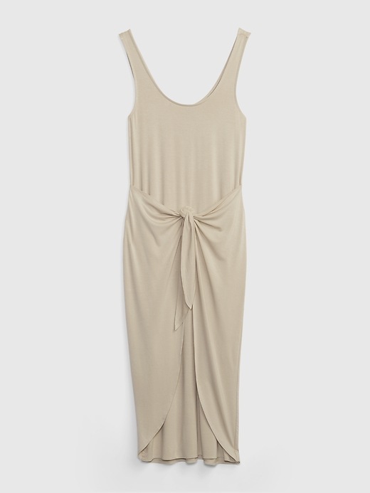 Image number 6 showing, Tie-Wrap Midi Dress