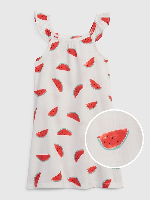Image number 1 showing, babyGap 100% Recycled Watermelon PJ Dress