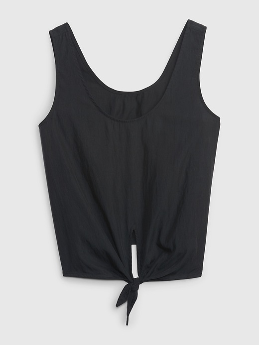 Image number 6 showing, TENCEL&#153 Lyocell Cropped Knot Tank Top