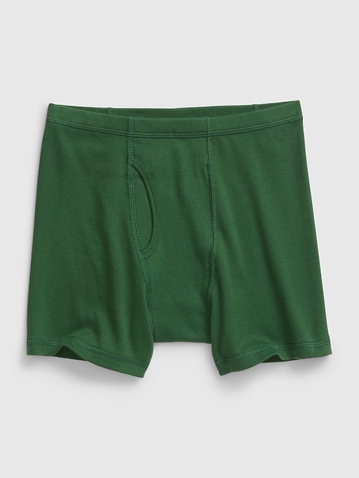 Image number 2 showing, Kids 100% Organic Cotton Boxer Briefs (4-Pack)