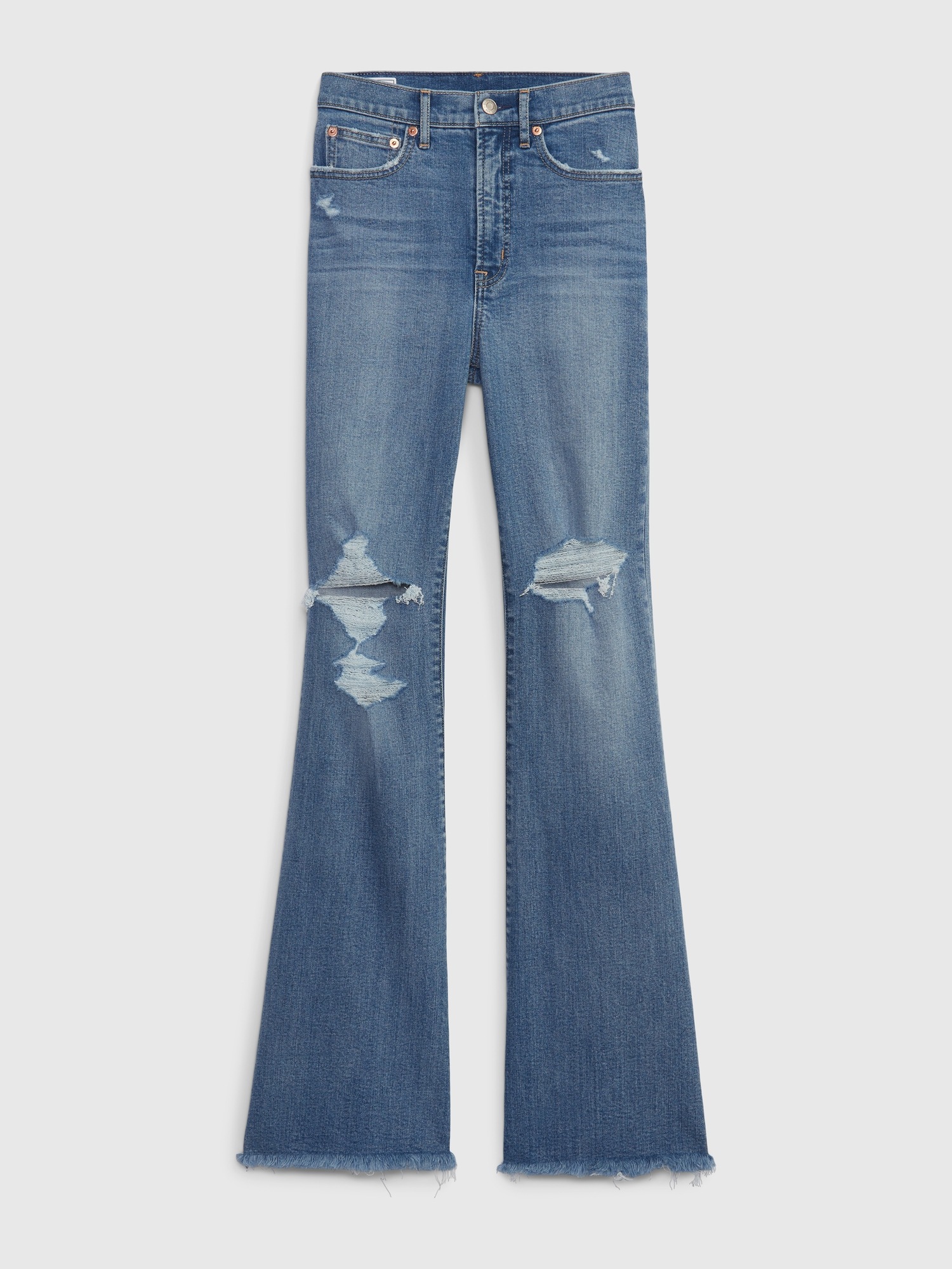 gap 70s flare high rise