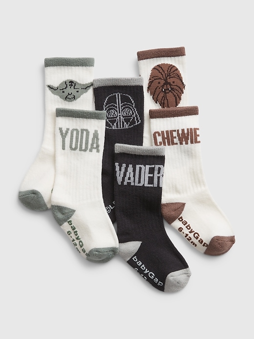 View large product image 1 of 1. babyGap &#124 Star Wars&#153 Crew Socks (3-Pack)