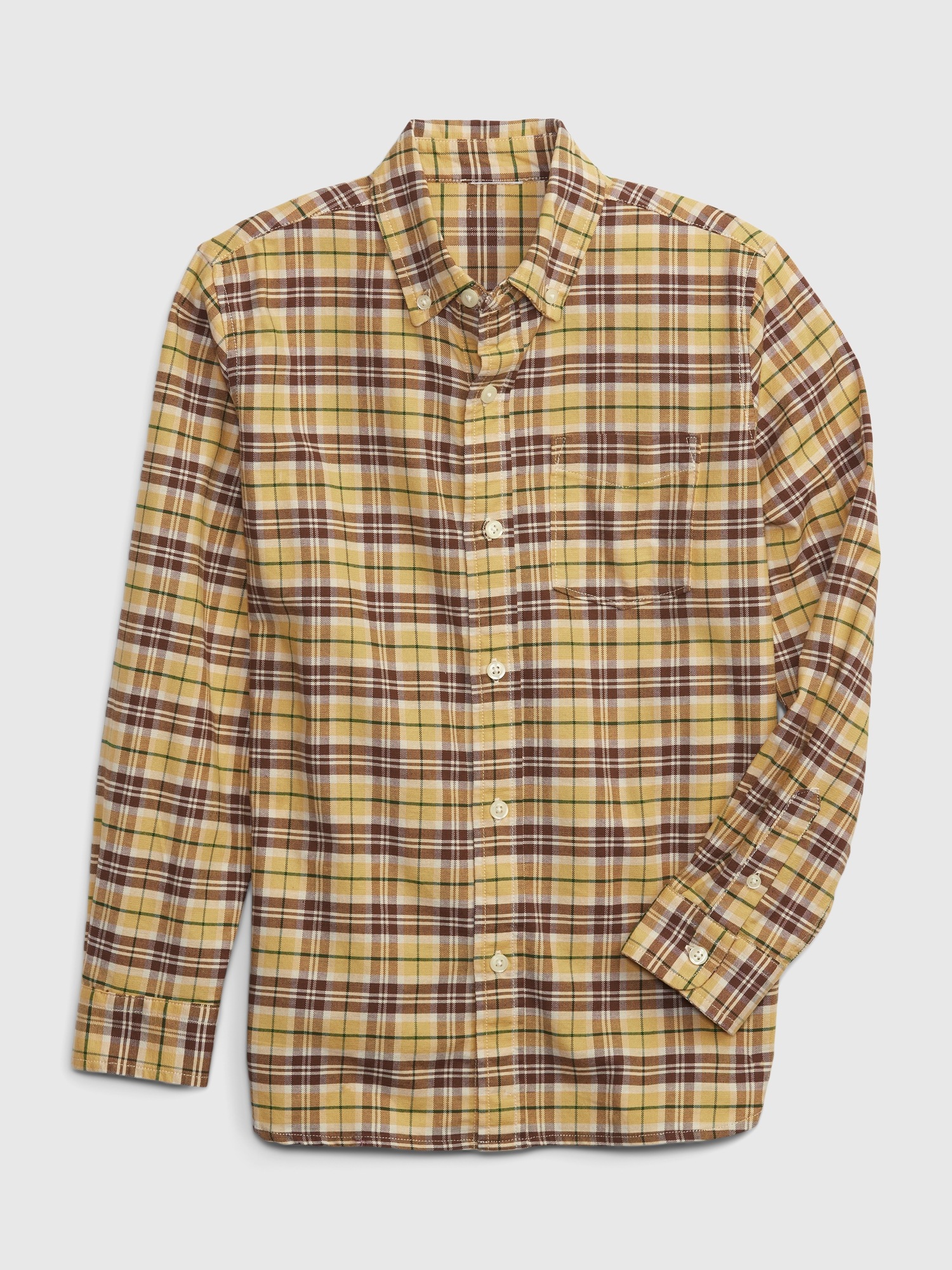 Kids Plaid Oxford Shirt Gap