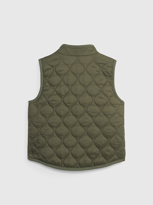 2 of 8 showing, with the color army jacket green of product Baby 100% Recycled Reversible Vest