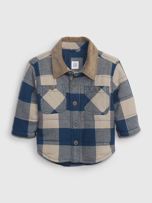 1 of 8 showing, with the color blue plaid of product Baby Plaid Jacket