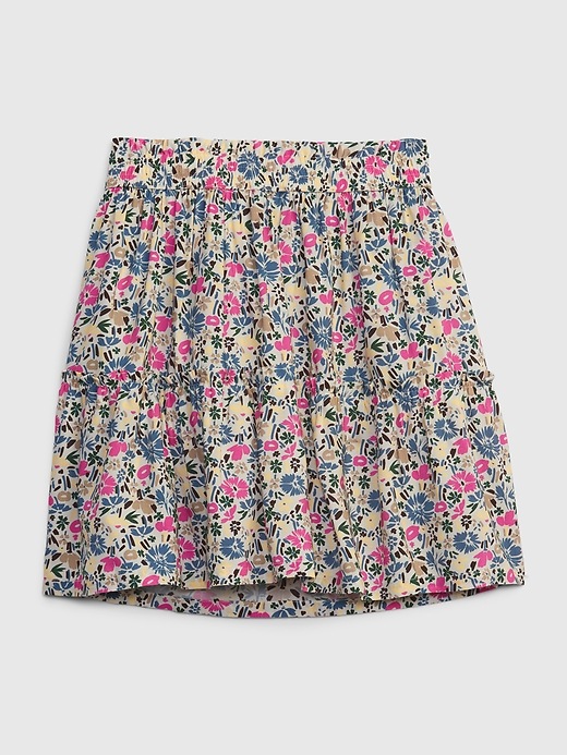2 of 8 showing, with the color multi floral of product Kids Print Skort