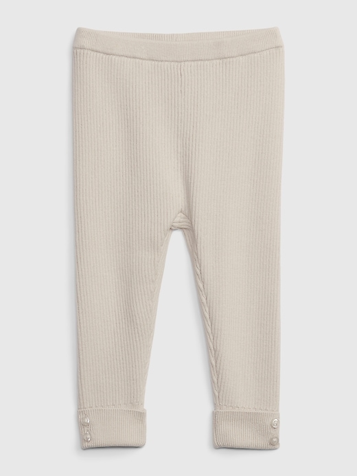 1 of 8 showing, with the color birch beige of product Baby Sweater Leggings