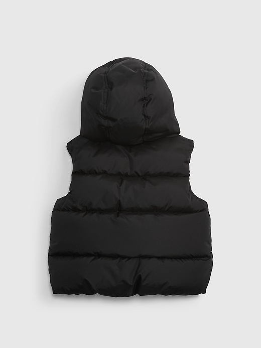 2 of 8 showing, with the color true black of product Baby 100% Recycled Medium-Weight Vest