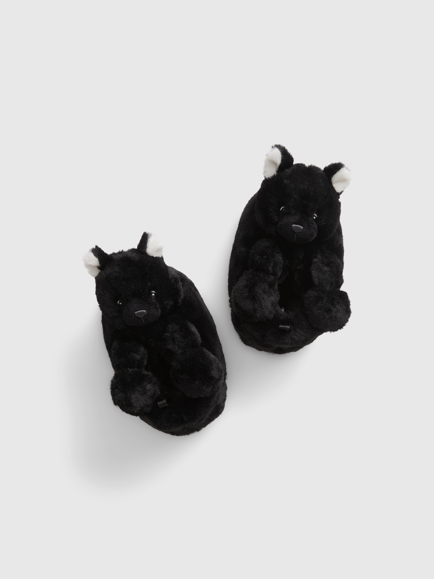Gap Babies' Toddler Cozy Cat Slippers In Black