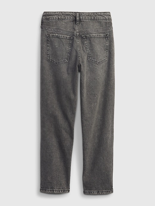 2 of 8 showing, with the color black wash of product Kids Girlfriend Jeans with Washwell