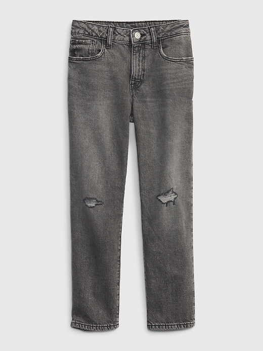 1 of 8 showing, with the color black wash of product Kids Girlfriend Jeans with Washwell