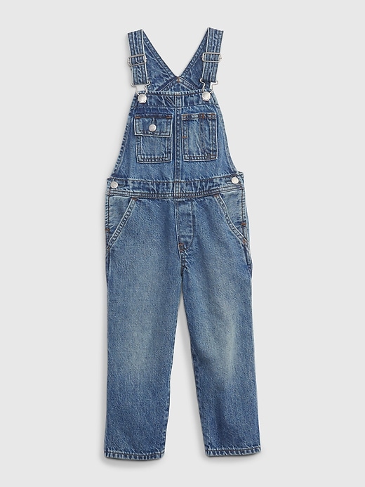 View large product image 1 of 3. Toddler Denim Overalls