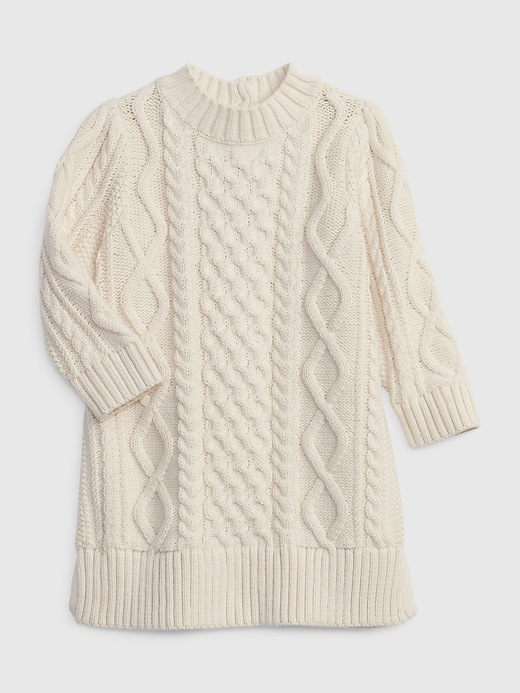 Image number 1 showing, Baby Cable Knit Sweater Dress