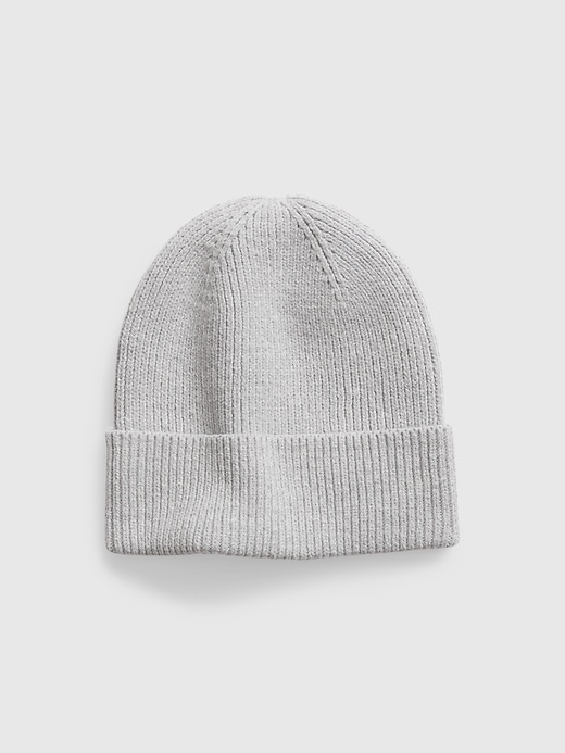 1 of 8 showing, with the color heather grey of product Rib Beanie