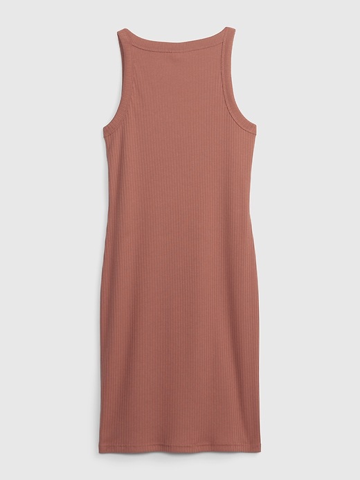 banana republic ribbed tank dress Women's Side-Shirred Tank Midi Dress In The Sun Regular Size L