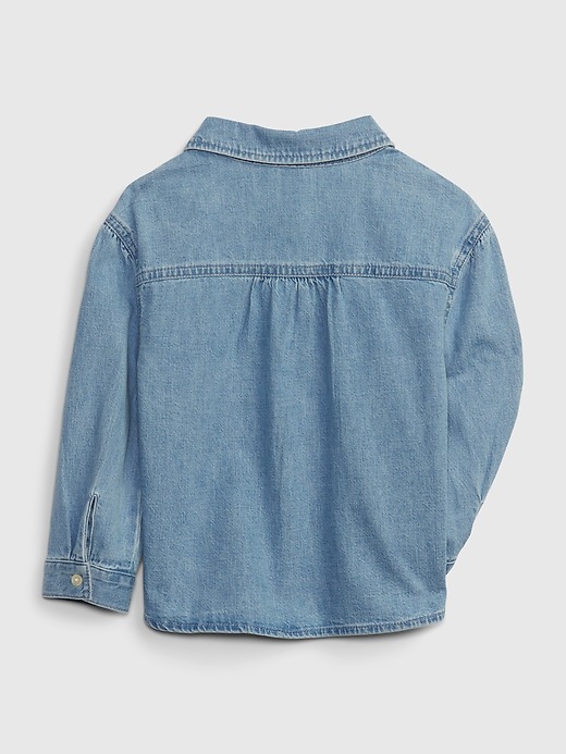 Image number 2 showing, Toddler Denim Shirt with Washwell
