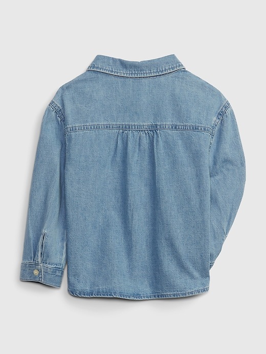 Toddler Denim Shirt with Washwell Gap