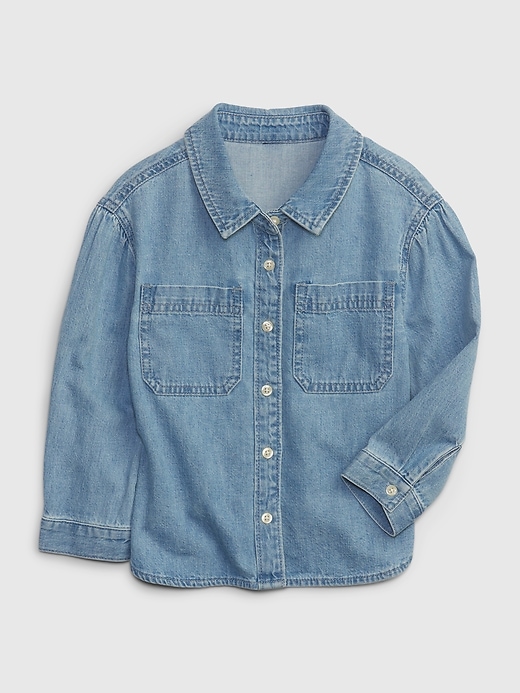 Image number 1 showing, Toddler Denim Shirt with Washwell