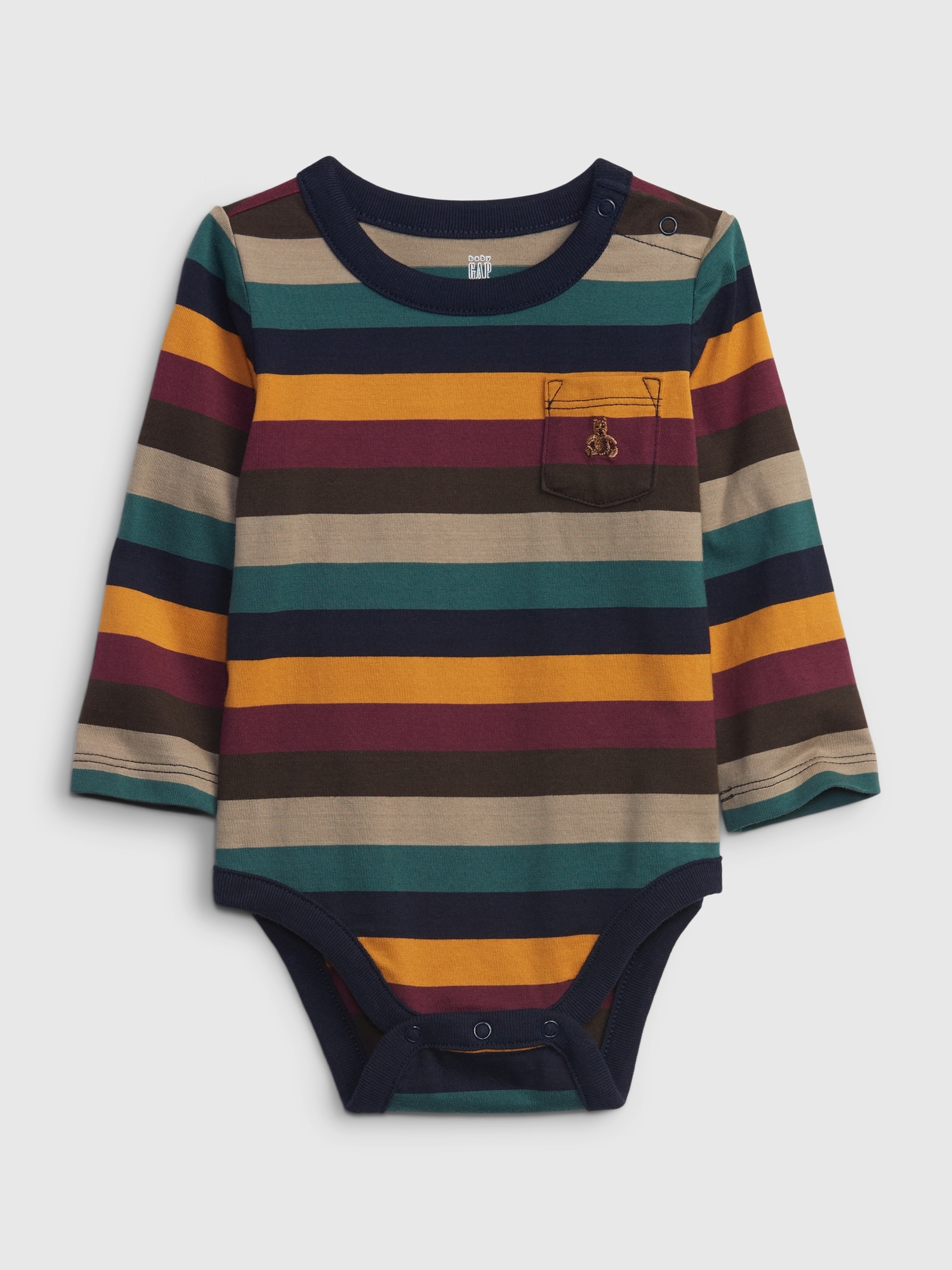 Baby 100% Organic Cotton Mix and Match Pocket Bodysuit | Gap