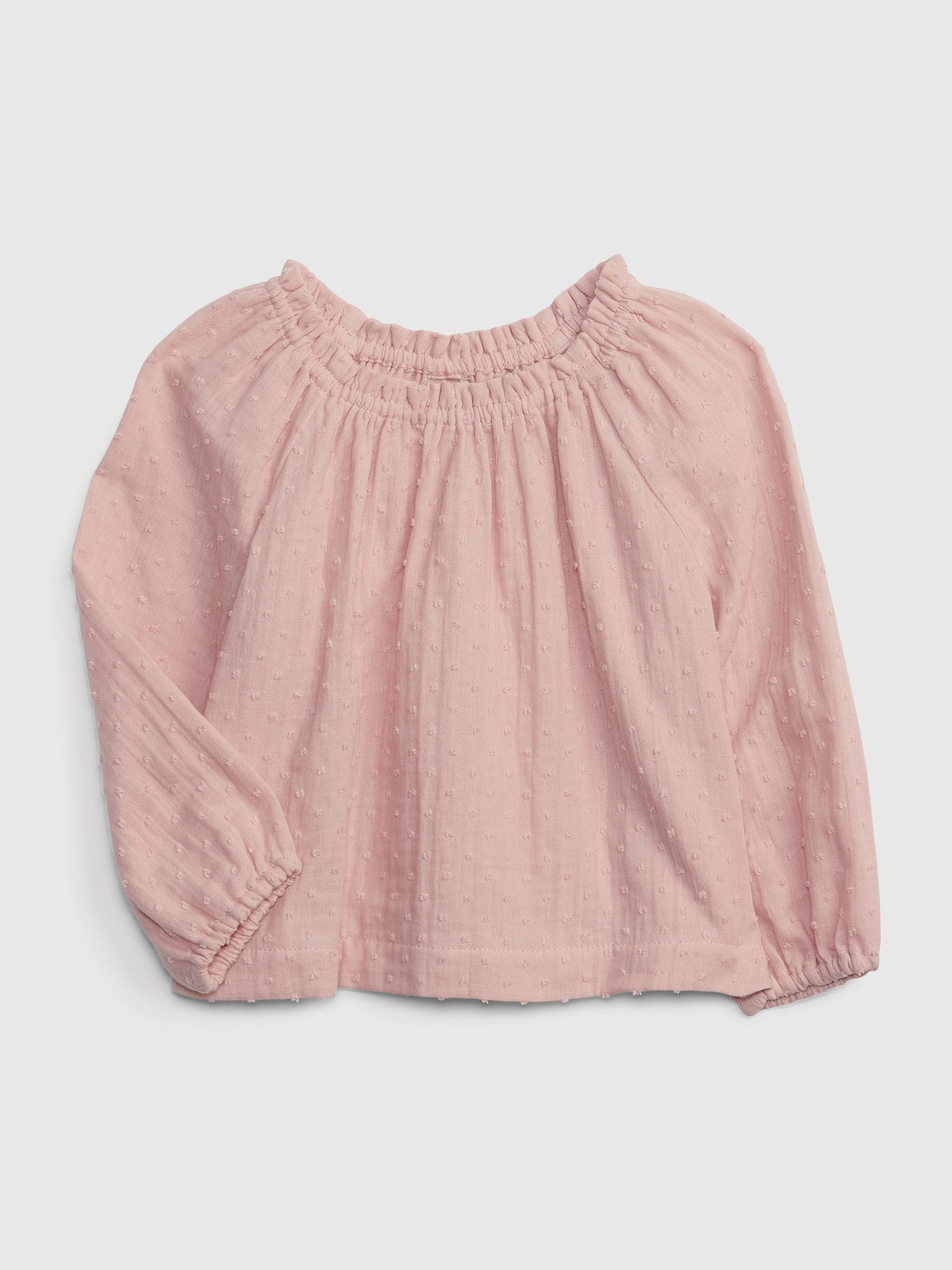 Gap Babies' Toddler Swiss Dot Gauze Top In Pink Standard