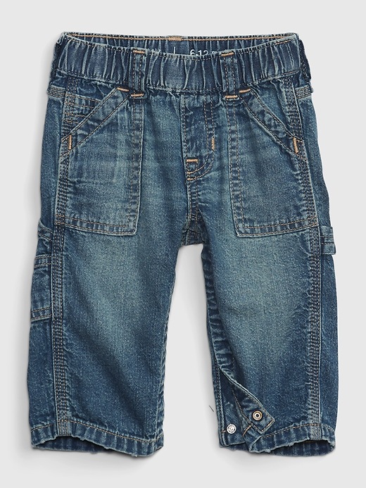 Image number 1 showing, Baby Organic Cotton Carpenter Jeans