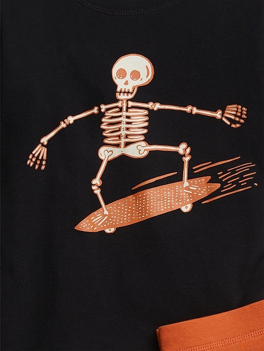 Kids Organic Cotton Skeleton PJ Set