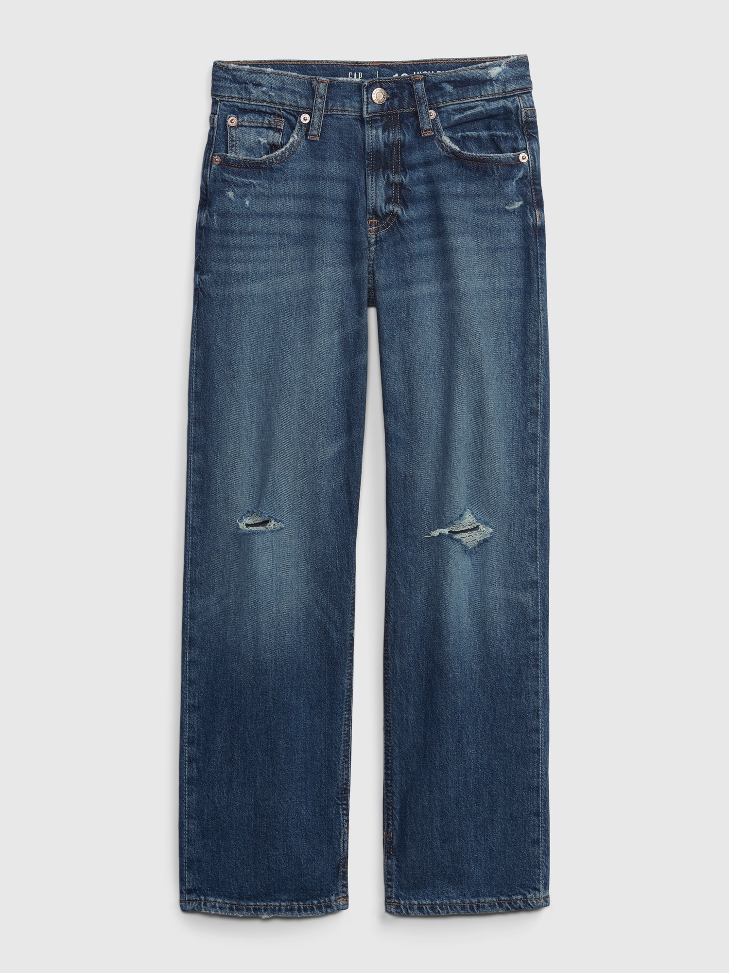 Gap Kids Organic Cotton High Rise 90s Loose Jeans with Washwell