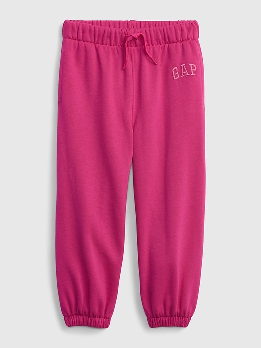 1 of 8 showing, with the color SUPER PINK NEON of product Toddler Gap Logo Fleece Sweatpants