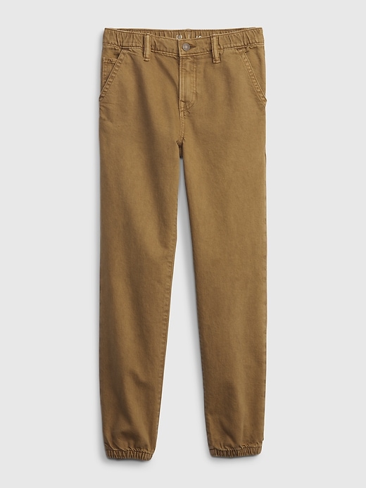 1 of 8 showing, with the color mission tan of product Kids Denim Joggers