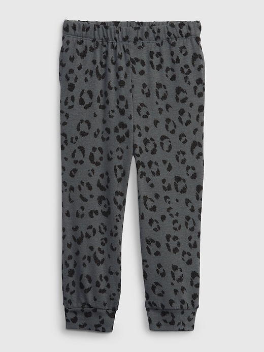 1 of 8 showing, with the color leopard print gray of product Toddler Softspun Joggers
