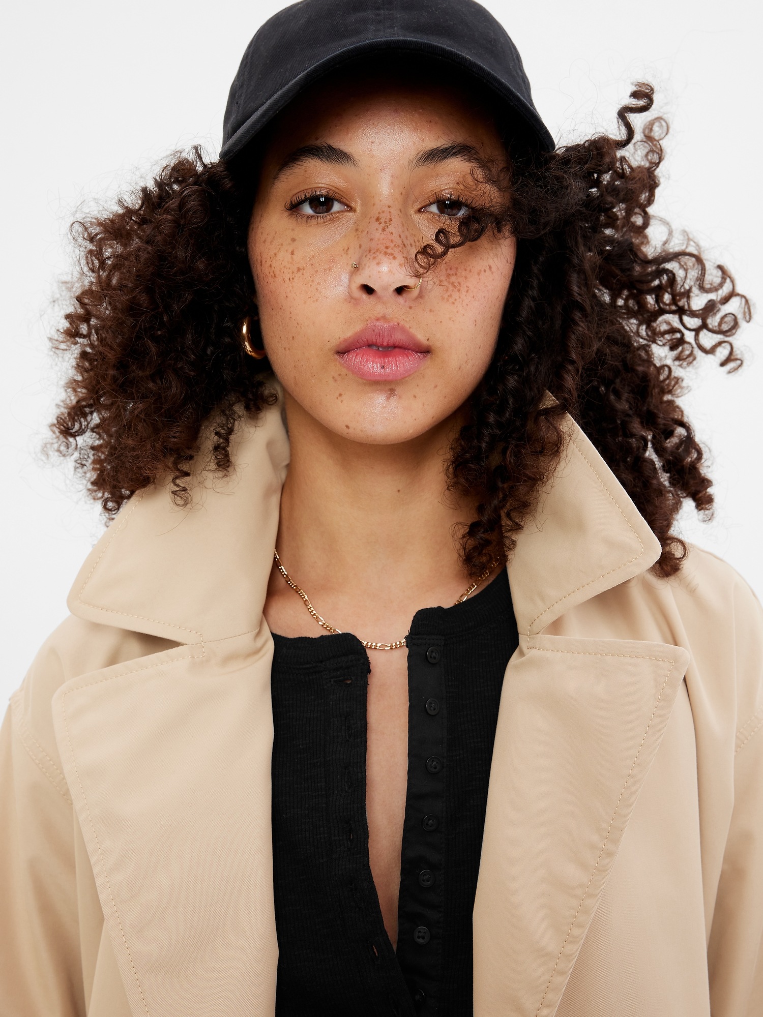 Slub Henley Tank Top Gap