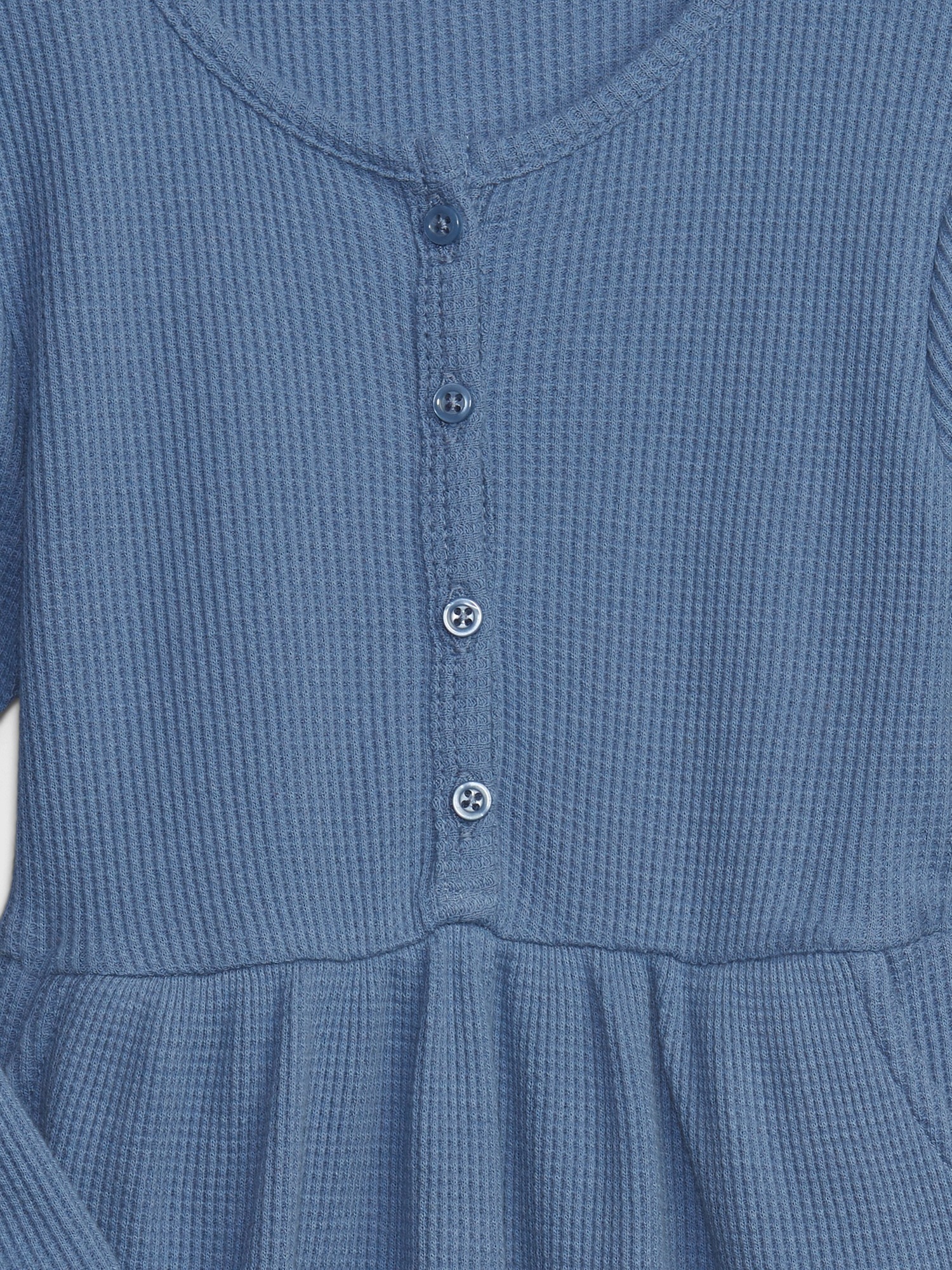 Toddler Waffle Dress by Gap Bainbridge Blue Size 12-18 M