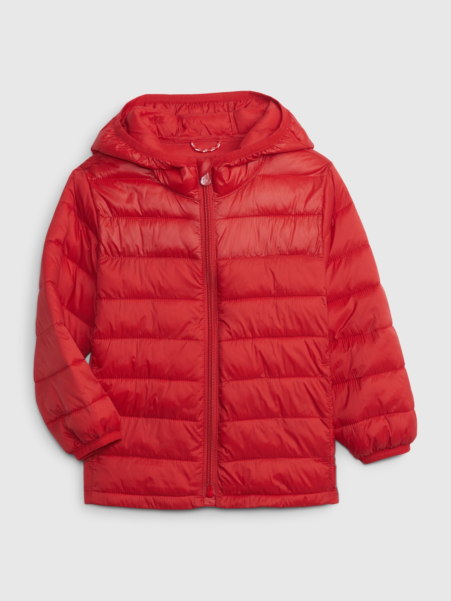 Gap Toddler 100% Recycled Lightweight Puffer Jacket red. 1