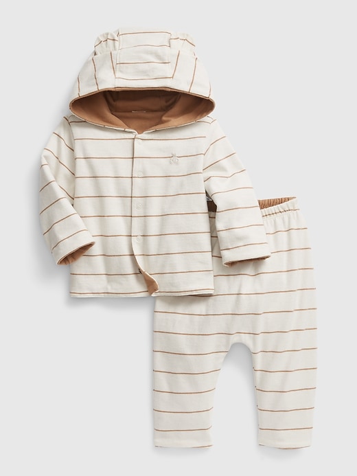 Baby 100% Organic Cotton Reversible Two-Piece Outfit Set