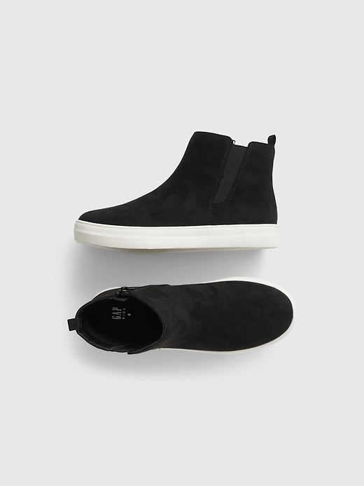 1 of 8 showing, with the color true black of product Kids High-Top Sneakers