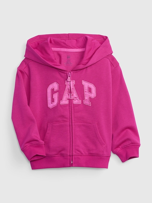 1 of 8 showing, with the color SUPER PINK NEON of product Toddler Gap Logo Hoodie