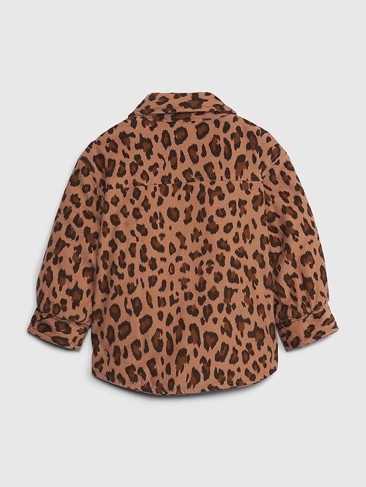 Image number 2 showing, Baby Leopard Shirt Jacket