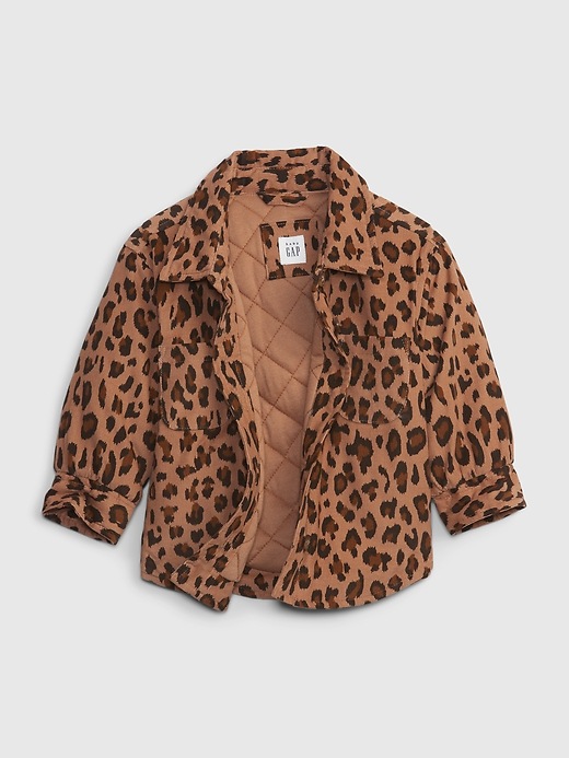 Image number 3 showing, Baby Leopard Shirt Jacket