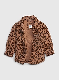 Baby Leopard Shirt Jacket