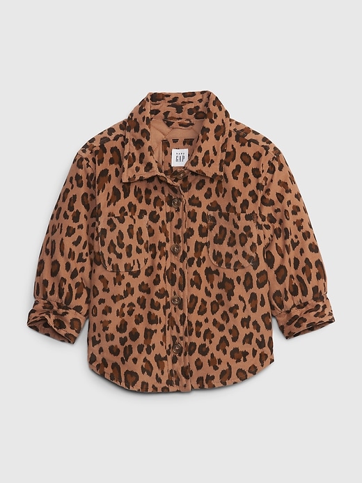 Image number 1 showing, Baby Leopard Shirt Jacket