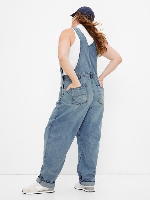 Image number 5 showing, '90s Loose Overalls with Washwell