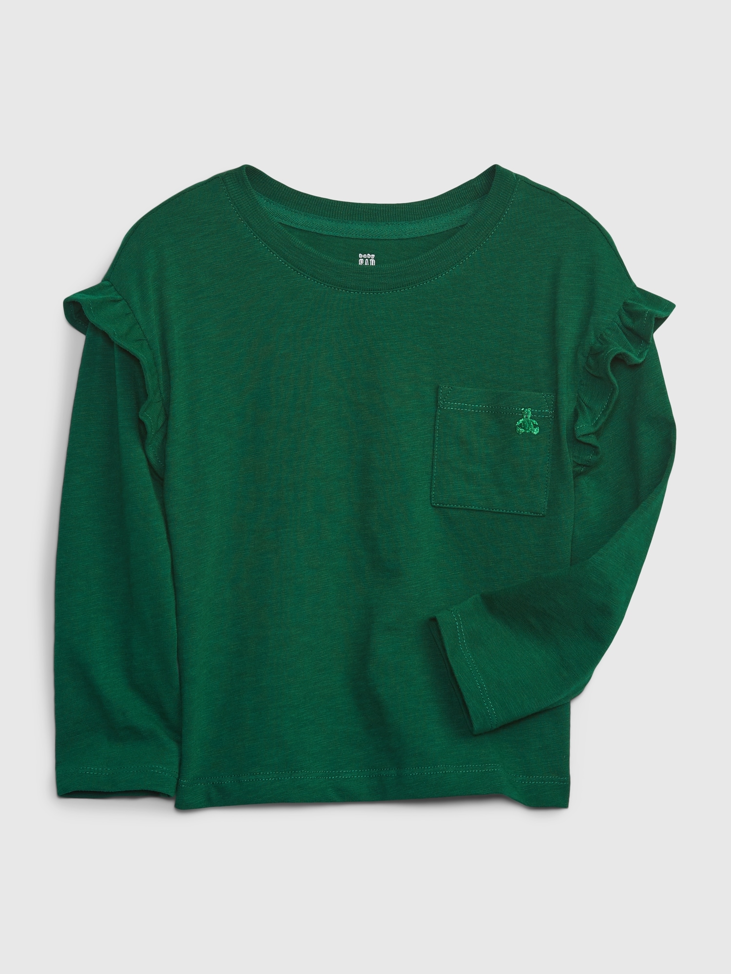 Toddler Organic Ruffle Pocket T-Shirt | Gap