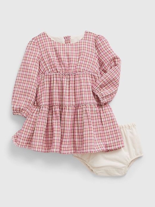 Image number 3 showing, Baby Plaid Tiered Dress