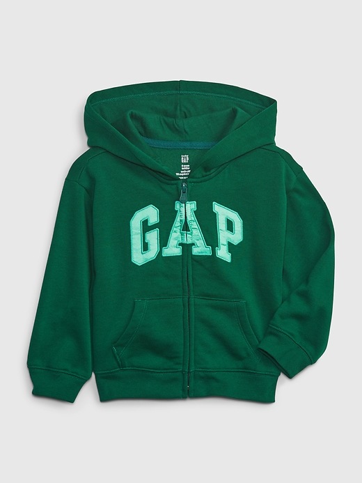 1 of 8 showing, with the color IVAN GREEN of product Toddler Gap Logo Hoodie